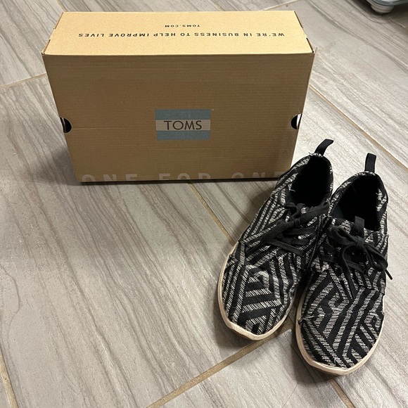 Toms Del Rey Sneaker Tribal Woven in Black - Picture 2 of 10